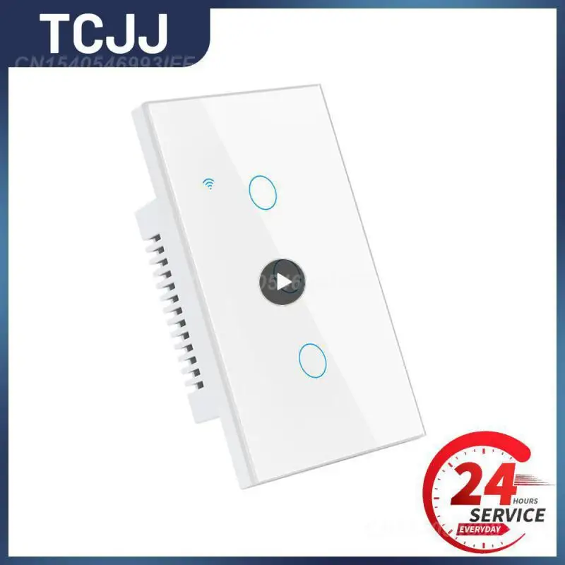 

Voice Control Light Wall Button Three Control Methods Touch Switch Easy Setting Up Smart Home Neutral Wire Single Fire Switch