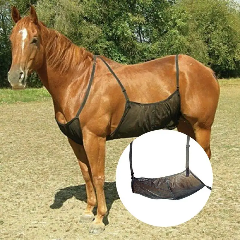

Horse Abdomen Protective Cover Horses Equipment Outdoor Anti-mosquito Net Comfortable Breathable Anti-scratch Protection Mesh