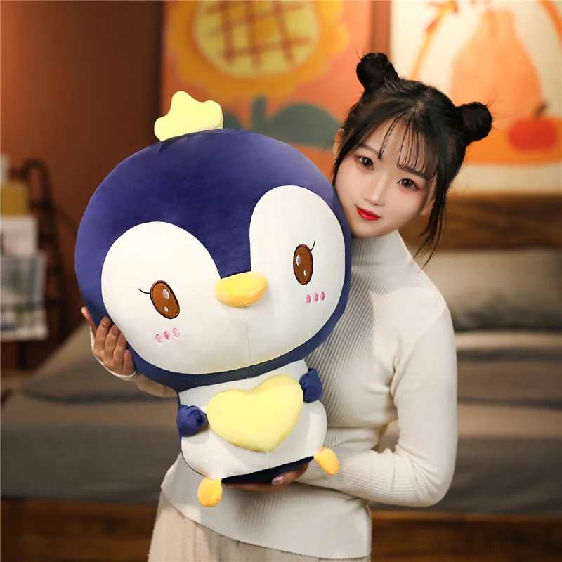 

Hot New 1pc Kawaii Huggable Soft Loving Penguin Plush Toys for Stuffed Baby Doll Kids Birthday Gift For Children Girls