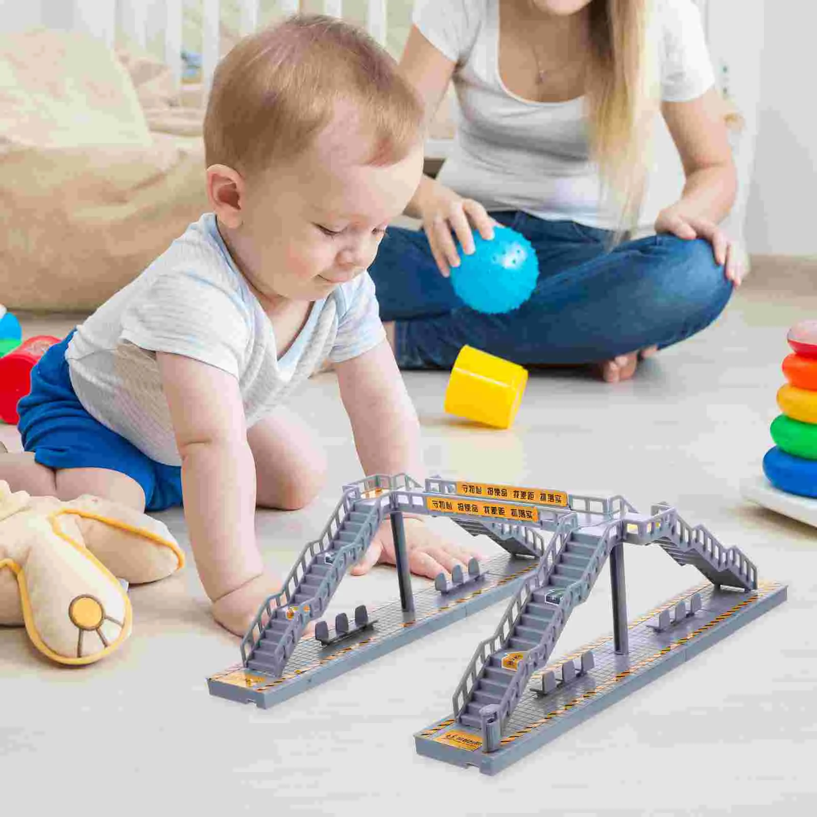 

Pedestrian Bridge Mini Footbridge Building Decoration Sand Table Ornament Model Plastic