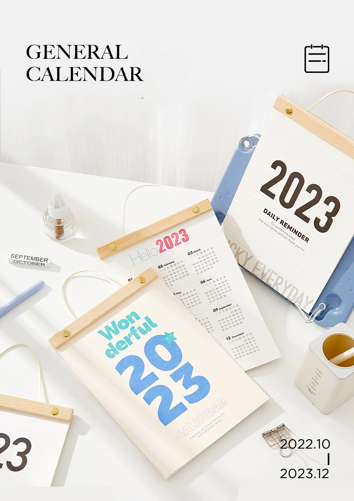 

JIANWU Multifunctional Home office Wall Calendar 2023 Schedule Planning To Do List Calendar Kawaii Stationery School Supplies