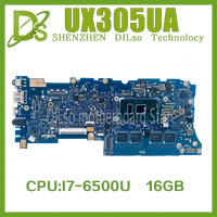 kefu ux305ua motherboard suitable for asus zenbook ux305u ux305 u305 notebook mainboard with i7 6500u 16g ram 100 test