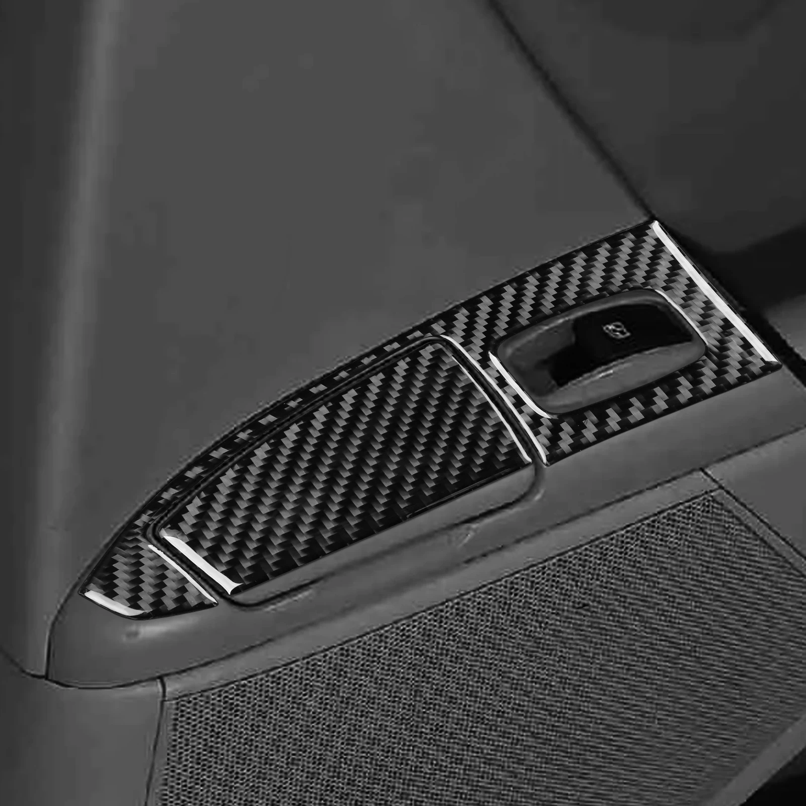 Фото Для Hyundai Azera Grandeur TG 2006-2011: наклейки из углеродного волокна для панели управления стеклоподъемниками, аксессуары для интерьера автомобиля, декоративные наклейки. №4