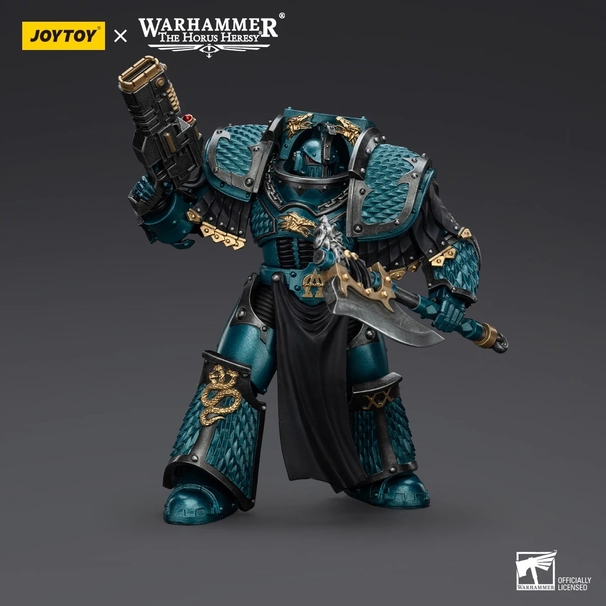 Фото 【JOYTOY】Warhammer 40K Alpha Legion Lernaean Terminator with Volkite Charger №5