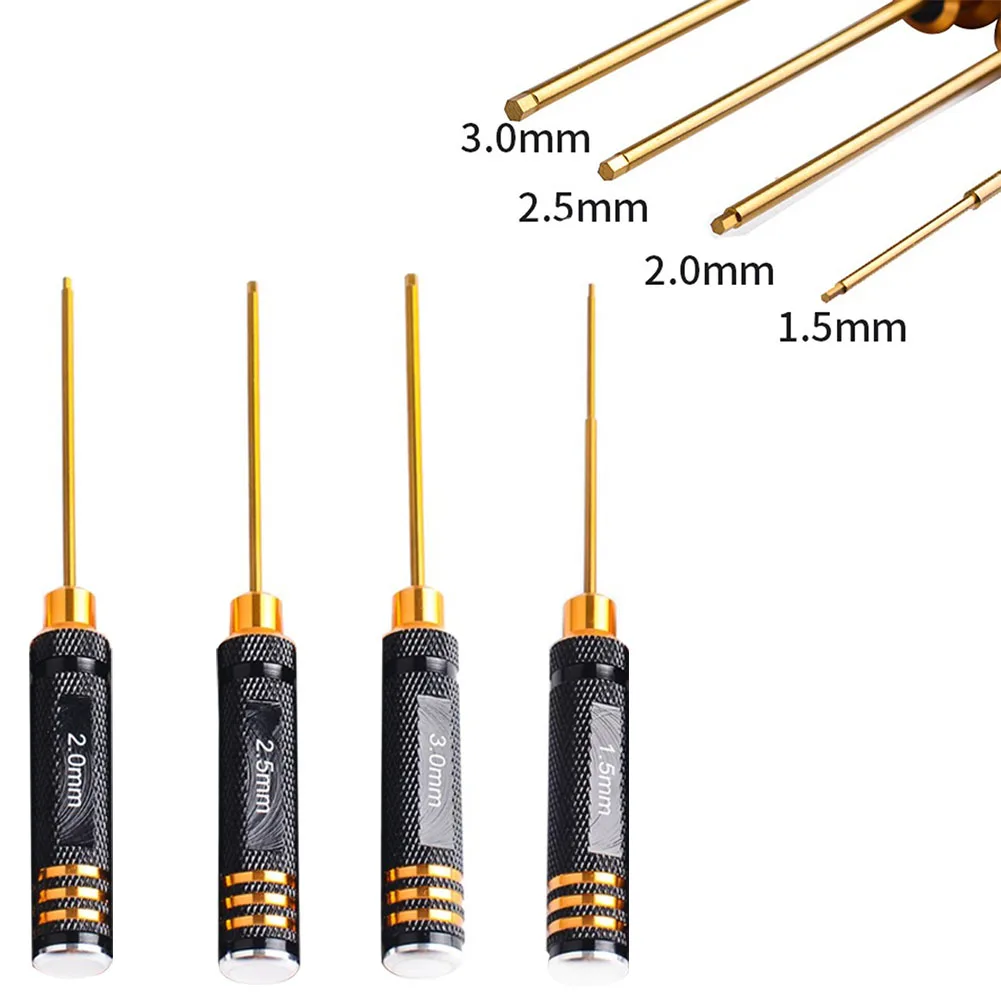 

4pcs/set Mini Precision Hex Key Screwdriver Bits Screw Driver Tools Kit Set For RC Helicoptor Aircraft Model 1.5/2.0/2.5/3.0mm