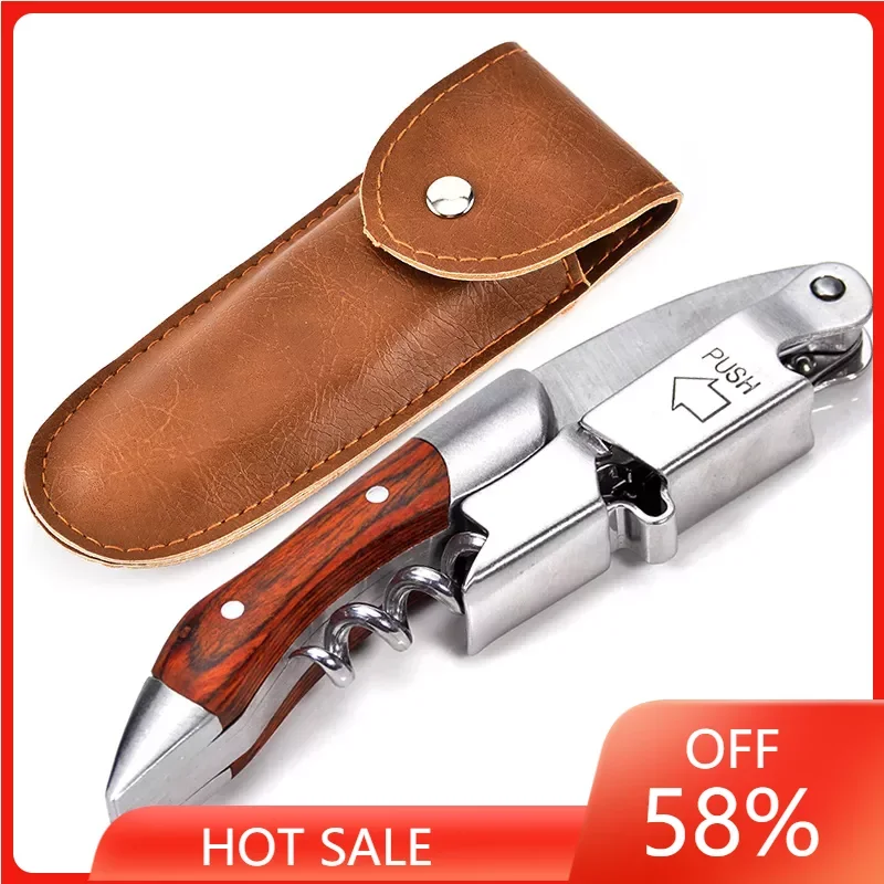 

Opener, Professional Waiters Corkscrew, PU Bag, Bottle Opener and Foil Cutter Gift for Wine Lovers