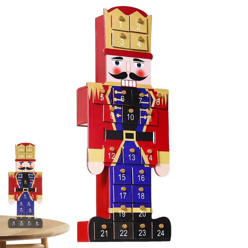 

Wood Nutcracker Decorative Ornament Delicate Christmas Wood Nutcracker Ornaments Cute Festive Holiday Decorations Nutcracker