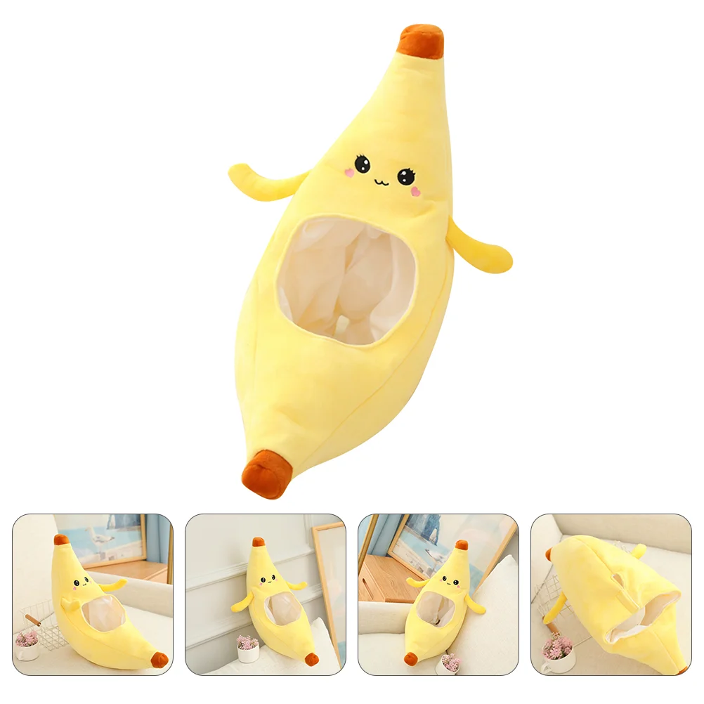 

Infant Clothes Banana Headgear Party Hat Funny Keep Warm Novelty Headdress Plush Cap Child