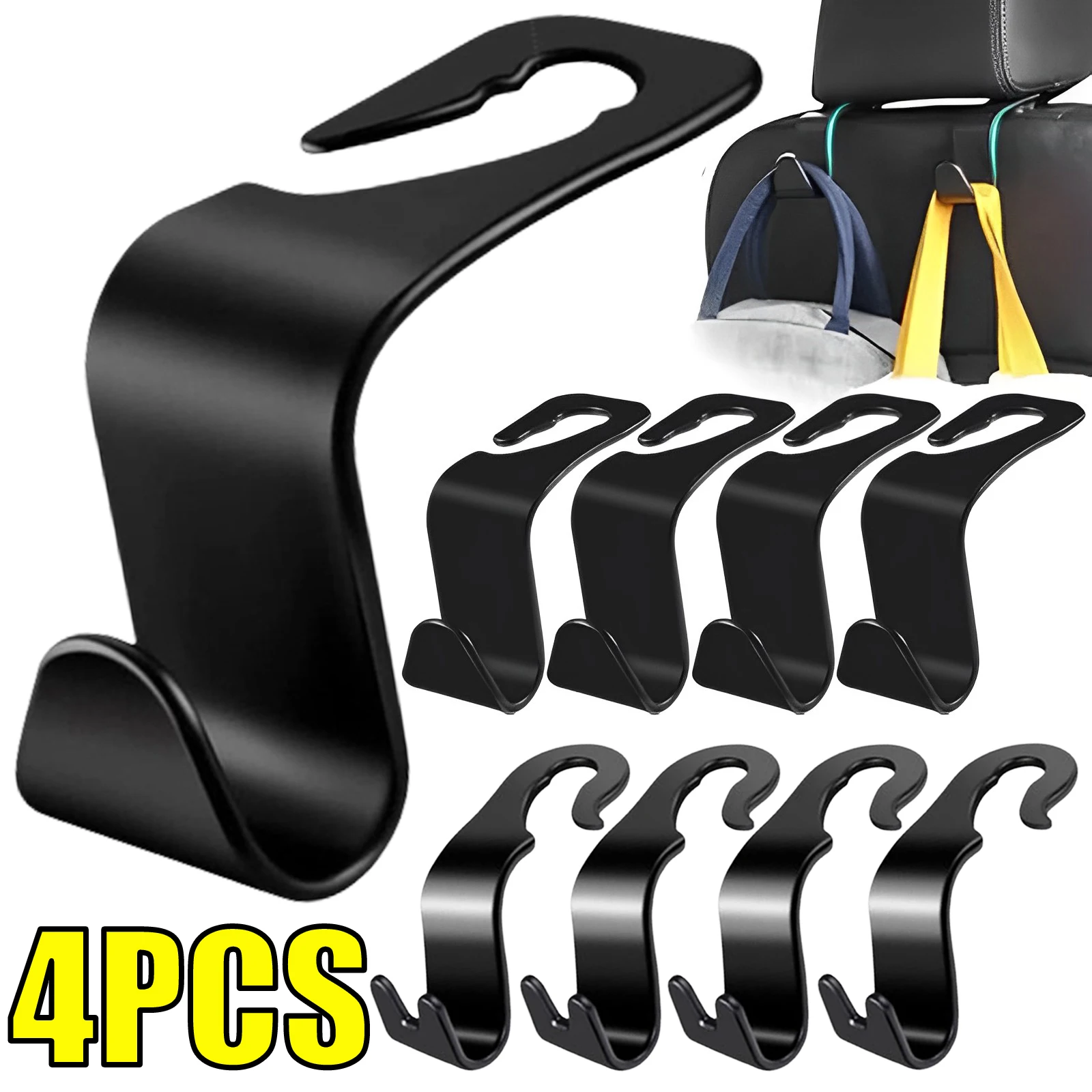 

Universal Auto Seat Headrest Hook Storage Hanger Car Vehicle Hooks Back Seat Organizer Holder Clip Car Interior Accessories