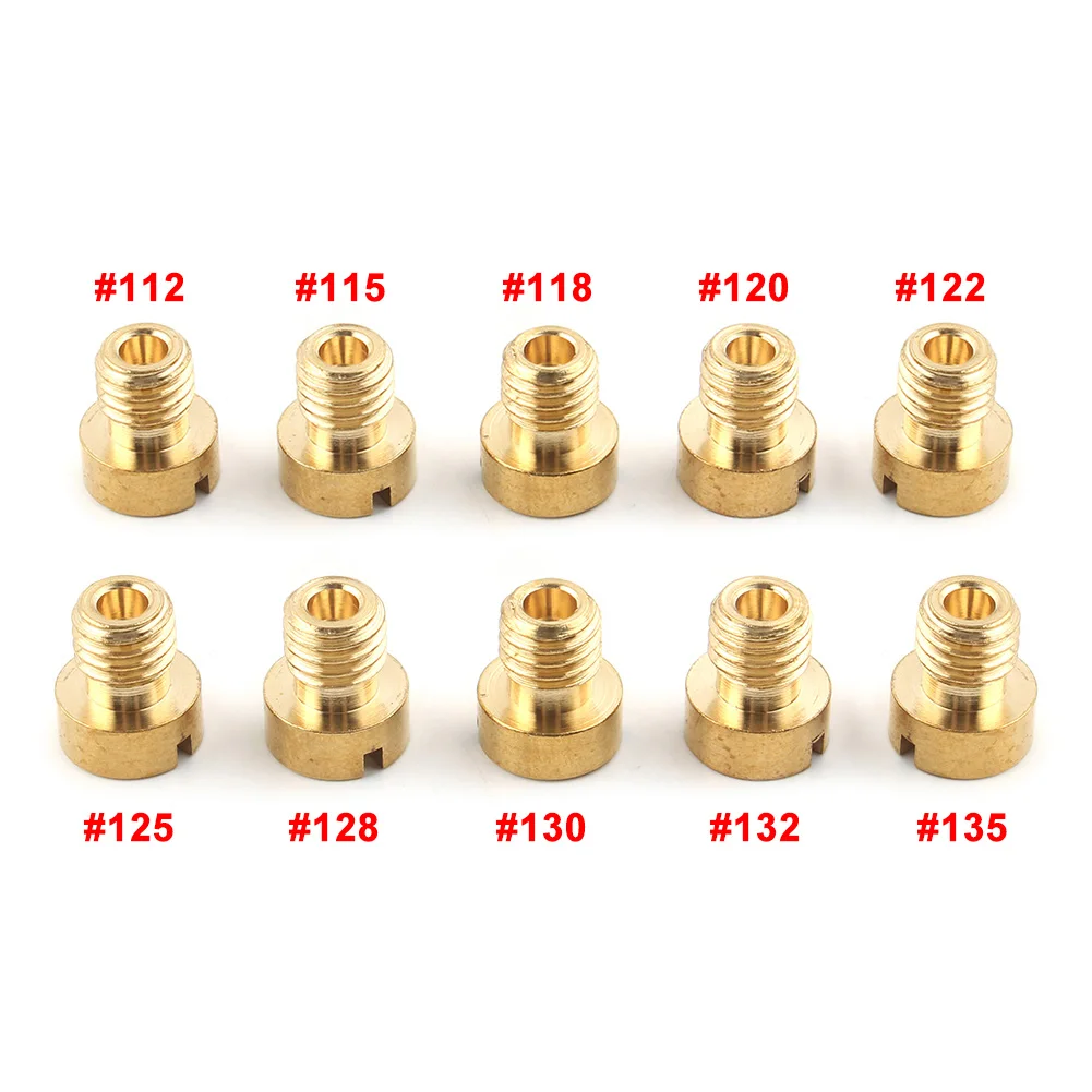 10 шт. 112-135 M5 основная струя для карбюратора Dellorto SHA SHB UA UB PHBG VHB-CS VHBT-CS 112 115 118 120 122 125 128