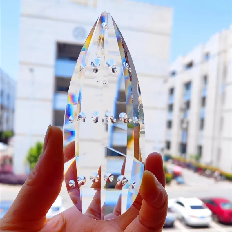 

Top Quality 120mm Crystal Window Hanging Prisms Suncatcher Glass Drop Pendant Chandelier Prisms Ornament DIY Home Wedding Decora