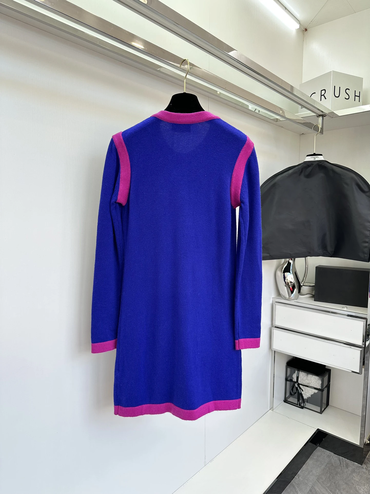 

Vintage Six Pocket Dress, 100% Cashmere Material, Soft Material