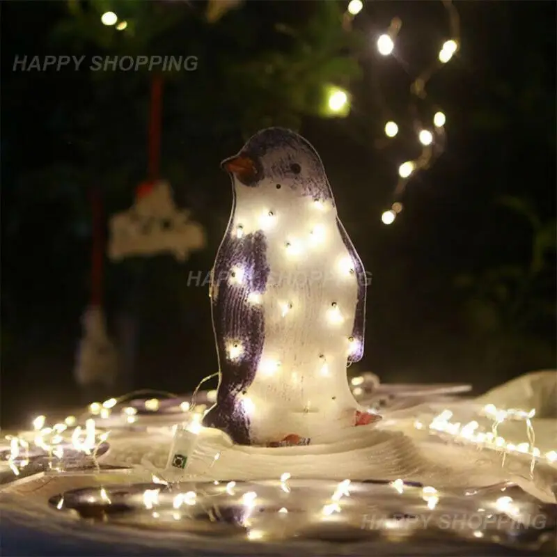 

Penguin Holiday Lamp Vivid Color Fast Strong Practicability Sturdy Stable Durable Penguin Party Supplies Acrylic Lovely Penguin