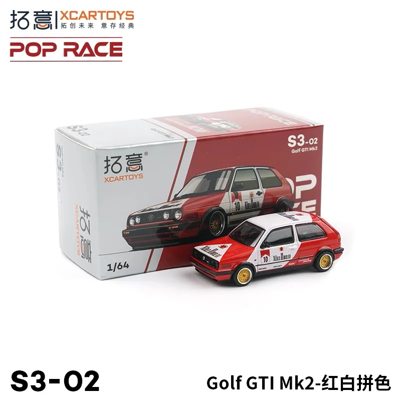 

XCartoys x Pop Race 1:64 Golf GTI RedWhite Diecast Model Car