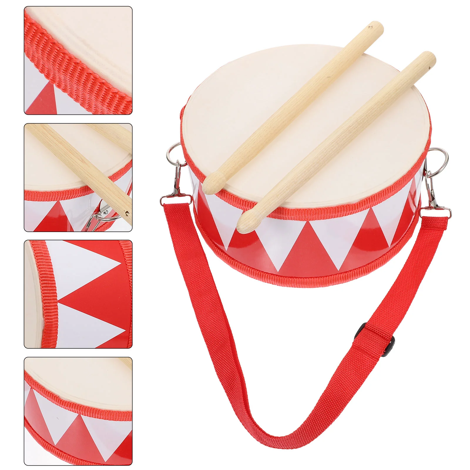 

1 Set of Children Education Percussion Instrument Imitation Sheepskin Snare Drum