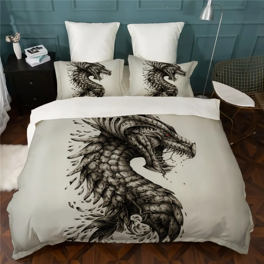 

3D Bedding Set King Size Duvet Cover Sets Luxury Dragon Bedsheet Home Bedclothes Bedspread Bed Comforter Covers