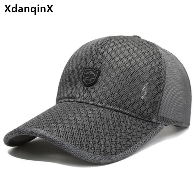 

Summer Men's Cap Breathable Mesh Cap Extended Brim Baseball Cap Women's Hat Sunscreen Beach Hat Camping Fishing Cap Snapback Cap