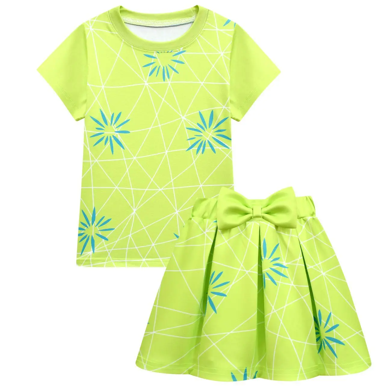 2 платья для детей с изображением фильма мультяшный радостный костюм ролевых игр