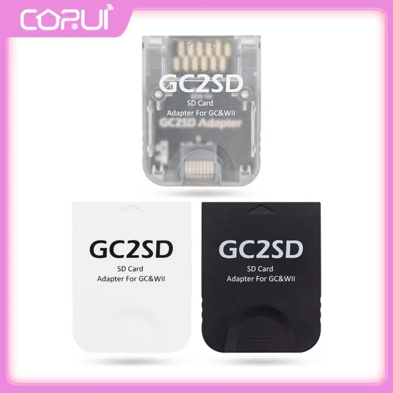 

Convenient Memory Card Adapter Portable For Gamecube Wii Tf Card Reader Gc2sd For Game Wii Console Sd2sp2 Black