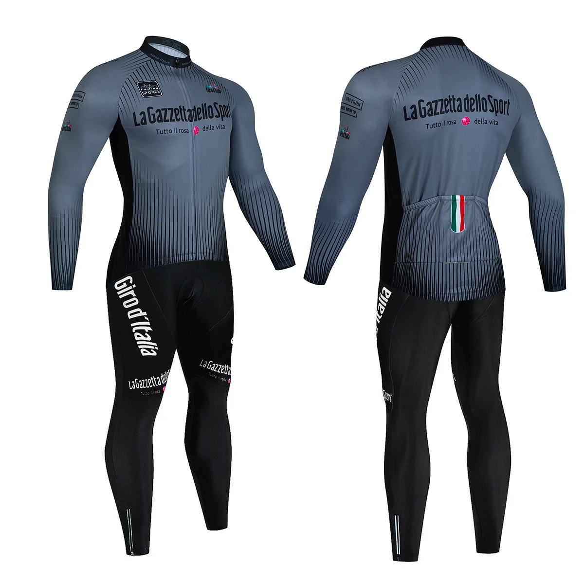 Комплект из трикотажа и флиса для езды на велосипеде