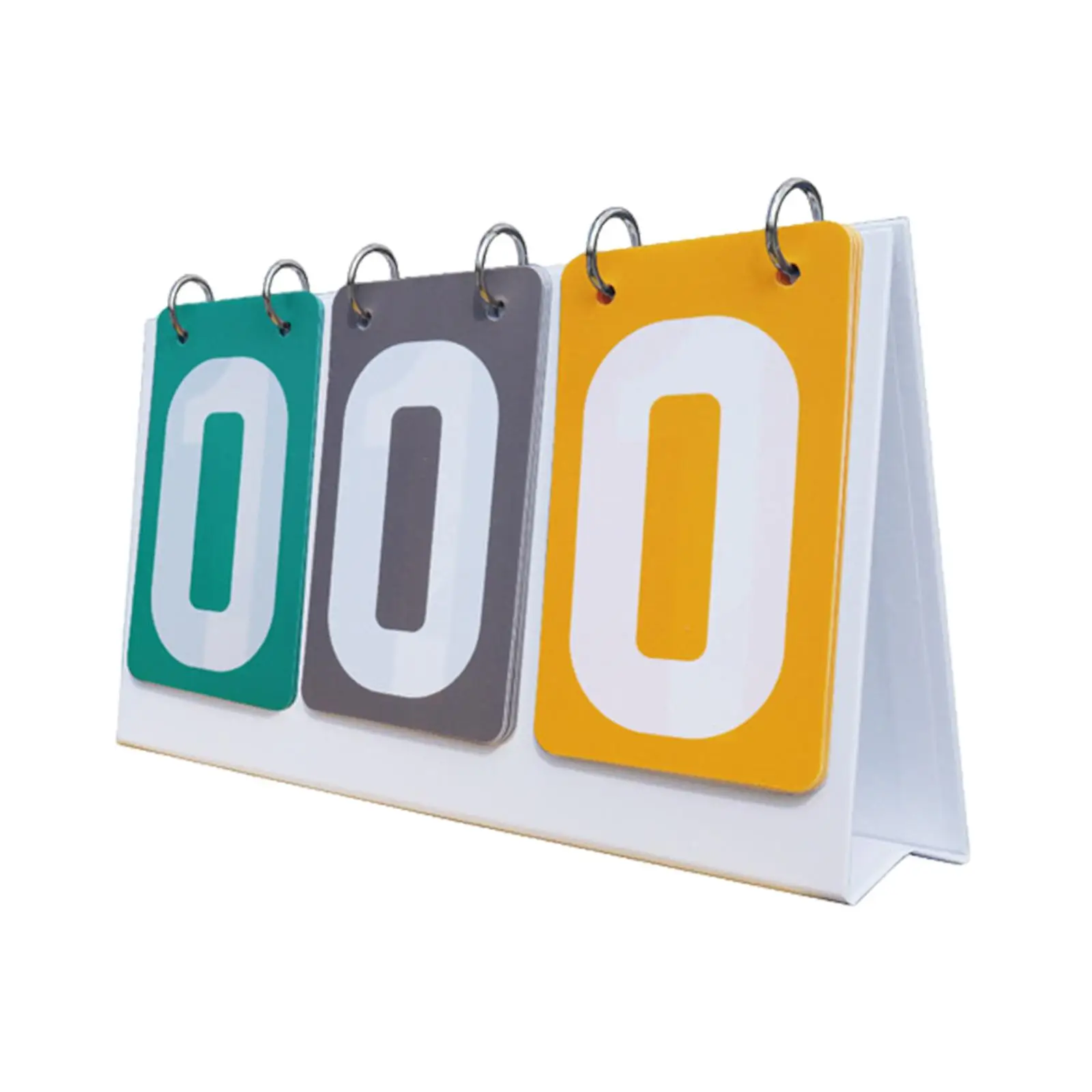 

Multi Sports Scoreboard 3 Digit Scorekeeper Portable Tabletop Score Flippers for Outdoor Volleyball Baseball Soccer Badminton