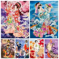 memoirs of a geisha diamond art painting ab full drills japanese kimono woman cross stitch kits handwork gift room decor