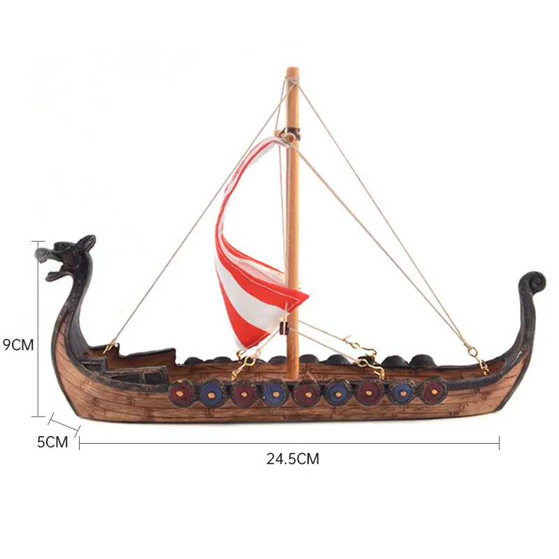 

Sailing Decoration Dragon Boat Antique Resin Crafts Home and Office New Chinese Interior Decoration Retro Decoration