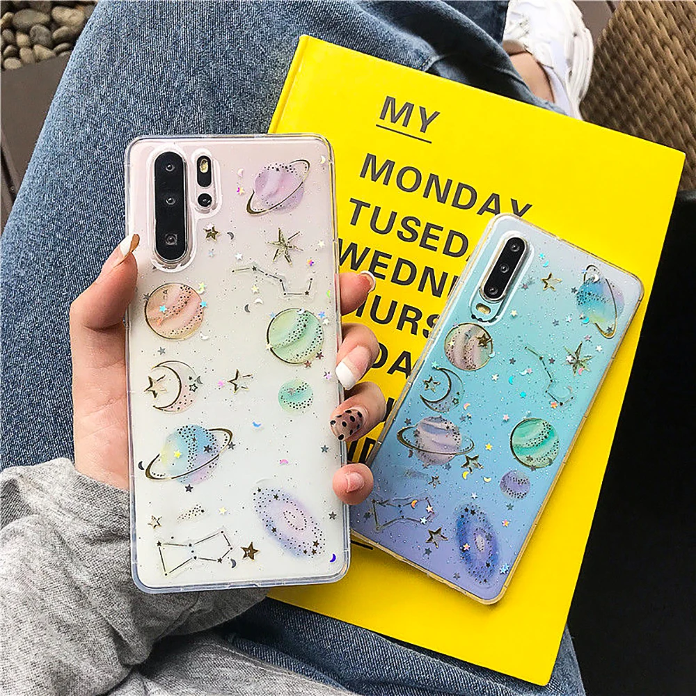 Блестящий Прозрачный чехол из ТПУ для телефона Samsung A12 A13 A22 A22s A23 A33 A53 A73 A82 A Quantum 2 Jean2