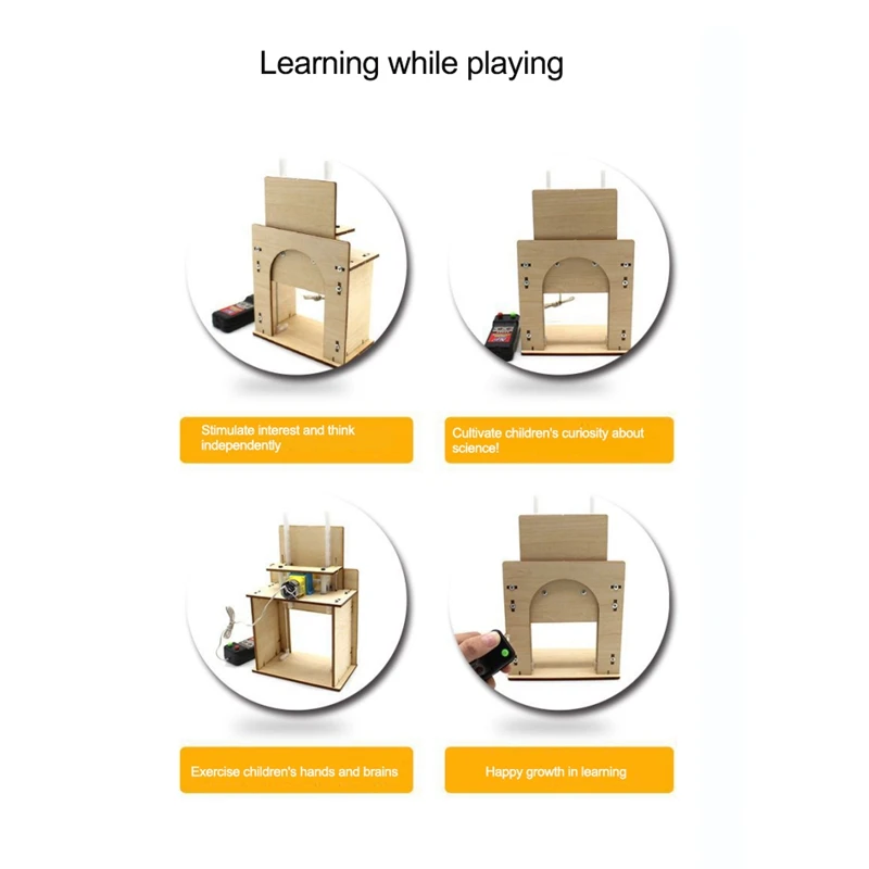 Деревянная подъемная дверь № 1 самодельная модель для дома гаража набор