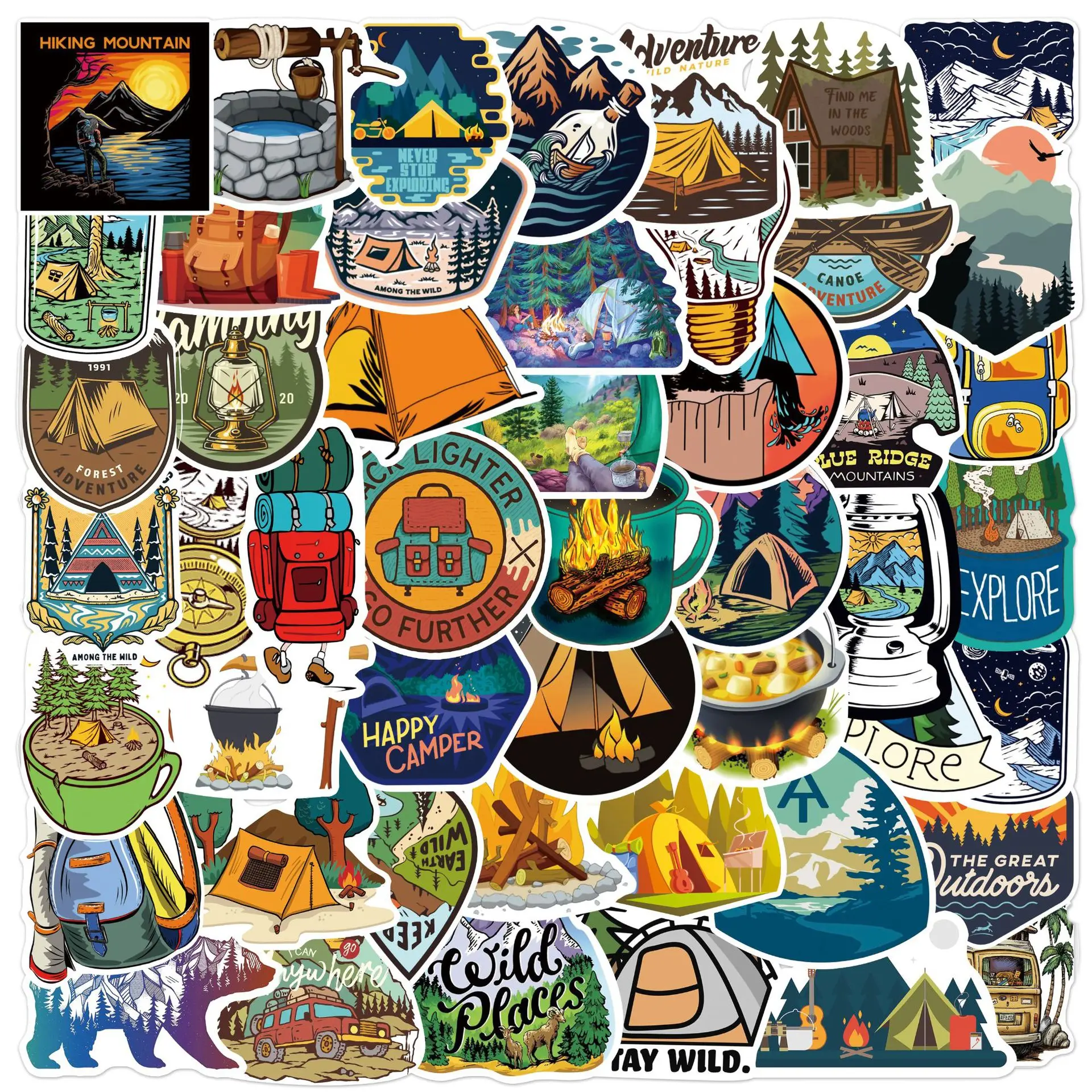 

10/30/50 шт., водонепроницаемые Стикеры для ноутбука, телефона