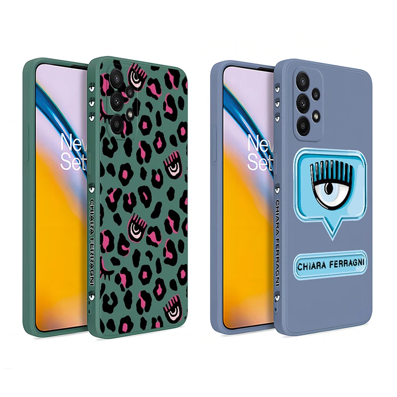 

Hot Ferragnies Eyes Chiara Phone Case For Samsung A73 A53 A50 A12 A22 A52 A52S A51 A72 A71 A32 A20 A21S A11 5G Silicone Cover