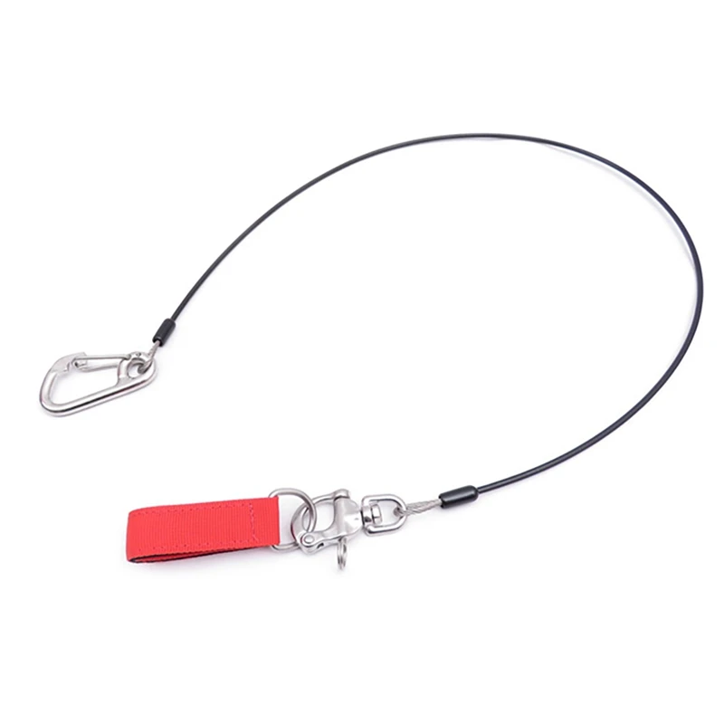 

Freediving Lanyard Leash With Scuba Diver Wristband Strap Freediving Safety Rope For Freediving Scuba Dive