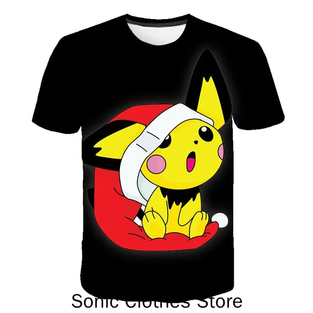 

Pokemon Go Summer 3d Printing Children Pikachu Cartoon T-shirt for Boy Casual Boys Girls Fashion T Shirt Kids 3-14 Year Clothes