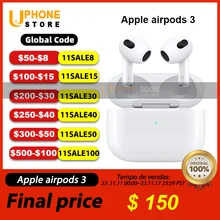 NEW Apple AirPods 3 with MegaSafe Wireless Charging Case AirPods 3rd Gerneration TWS Earphone For iPhone