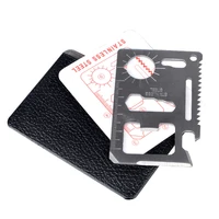 pocket tool credit card 11 in 1 portable outdoor camping survival multi tool tourism equipment