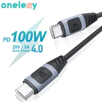 onelesy pd 100w usb type c cable quick charge 4 0 usb c to type c charging cable for macbook for sumsang galaxy s20 usb c cable