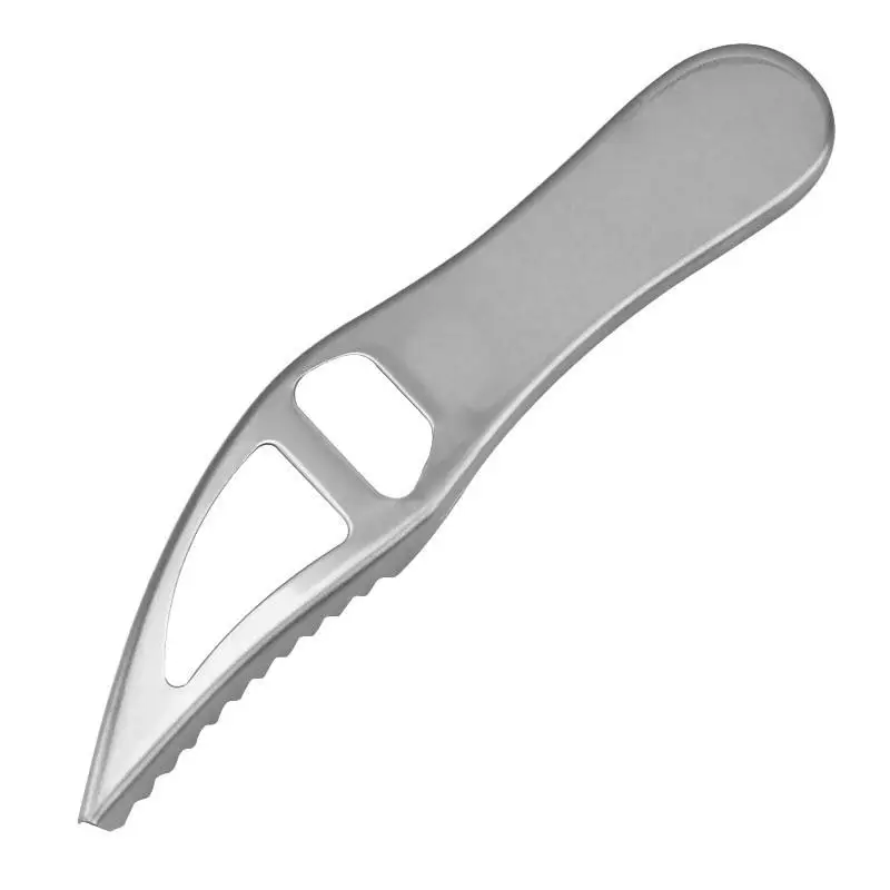 

Stainless Steel Fish Scale Remover Handheld Fish Skin Remover Durable Sawtooth Peelers Fish Skin Cleaning Scraper For Kitchen