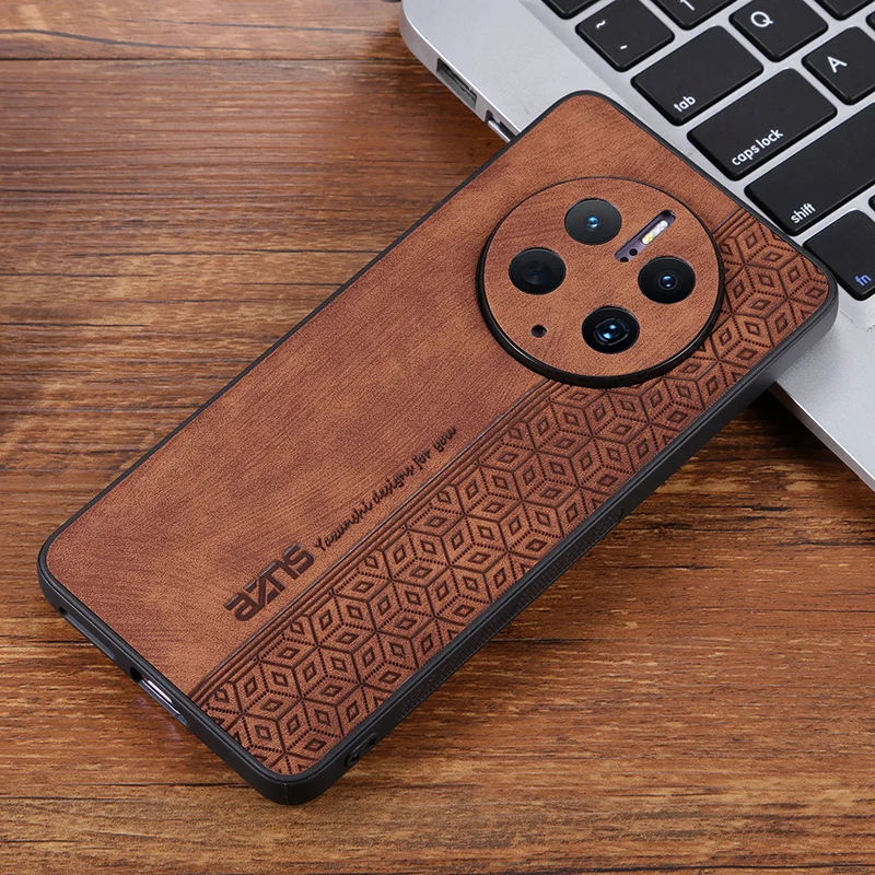 3D Embossing Case for Huawei Mate 50 Pro 50E P60 Nova 11i Y61 Y90 Y70 10 9 9Z Cover Soft Matte Leather Full Camera Protect Shell