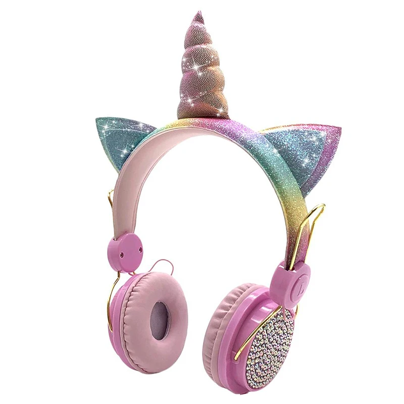 

Original LOL Surprise Unicorn Dolls Wired Headphone Cartoon Anime Modeling Kids Birthday Party Decorations Accessories Gifts