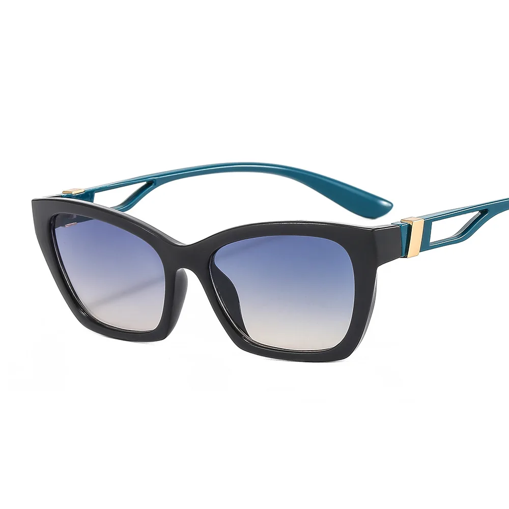 

Sella New Arrival Fashion Men Women Retro Classic Square Sunglasses Trending Transparent Frame Gradient Lens Cateye Sun Glasses