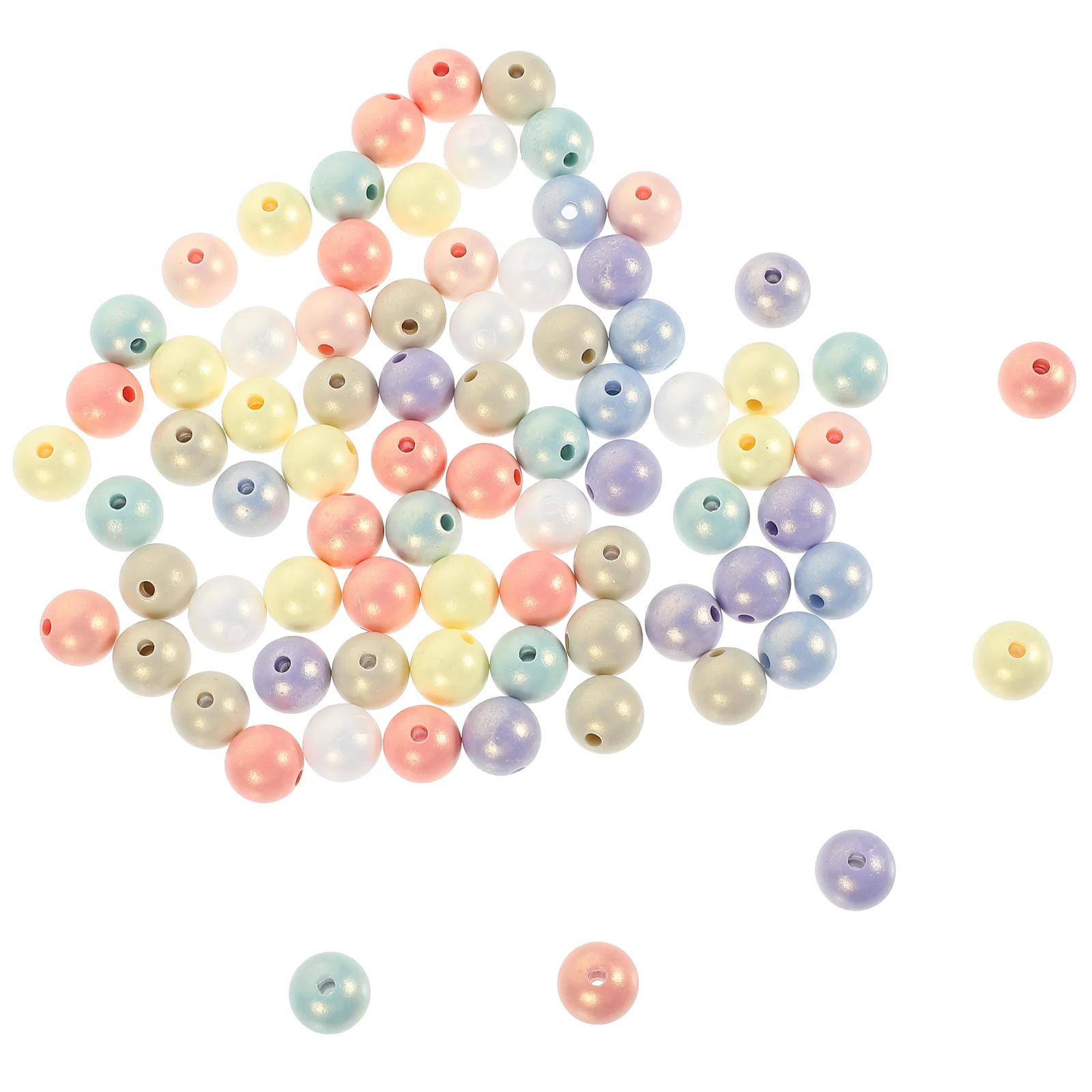 

1 Pack of Round DIY Bracelet Jewelry Spacer Beads DIY Craft Spacer Beads Beads For Necklace Making Round DIY Beads