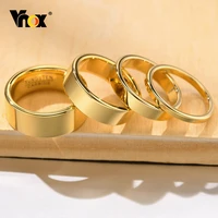 vnox 2468mm tungten ring for men women baisc simple gold color wedding band anti scratch minimalist ring