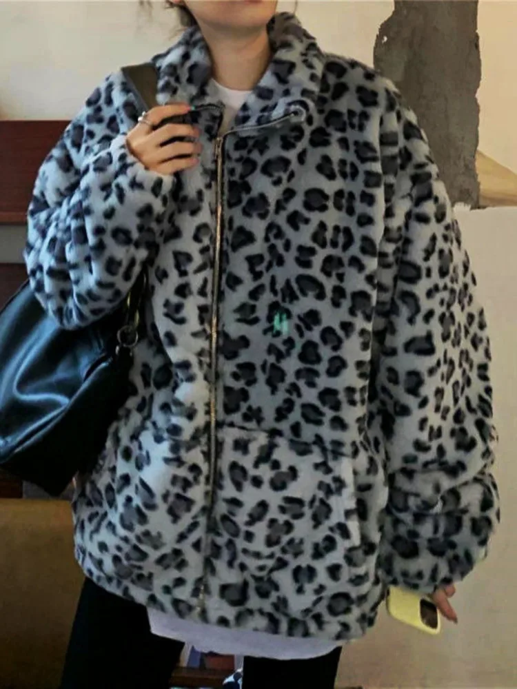 

2022 New Style Plush Coat Women Loose Padded Coat To Keep Warm Rabbit Fur Coat Women Jackets For Women Coat Oversized Jacket