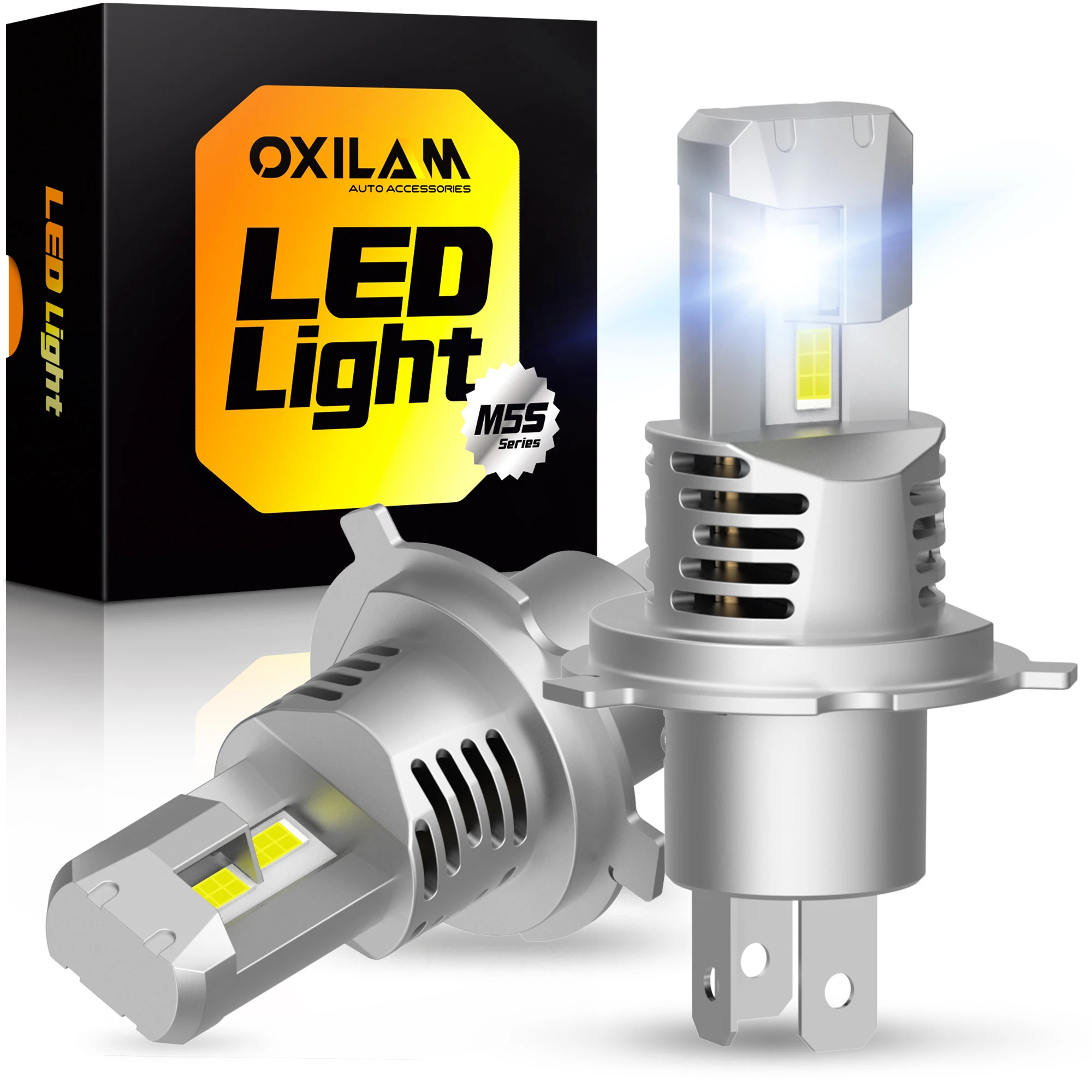 

OXILAM 2 шт. 22000LM Turbo H4 Светодиодная фара 120 Вт Супер яркая 6500K Canbus H8 H11 9003 HB2 9005 HB3 9012 HIR2 LED 12 В 7035 CSP