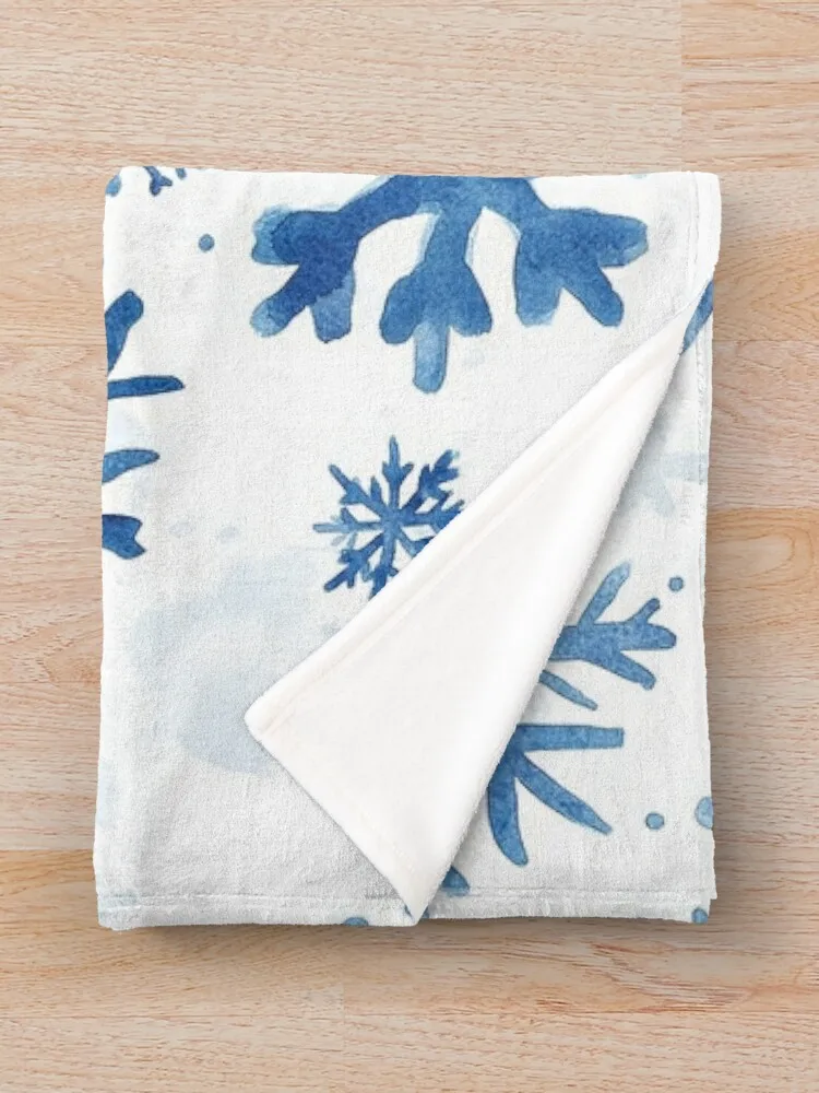 Элегантный синий и белый рождественский дизайн от NoarusRainbowLand пледы одеяла для