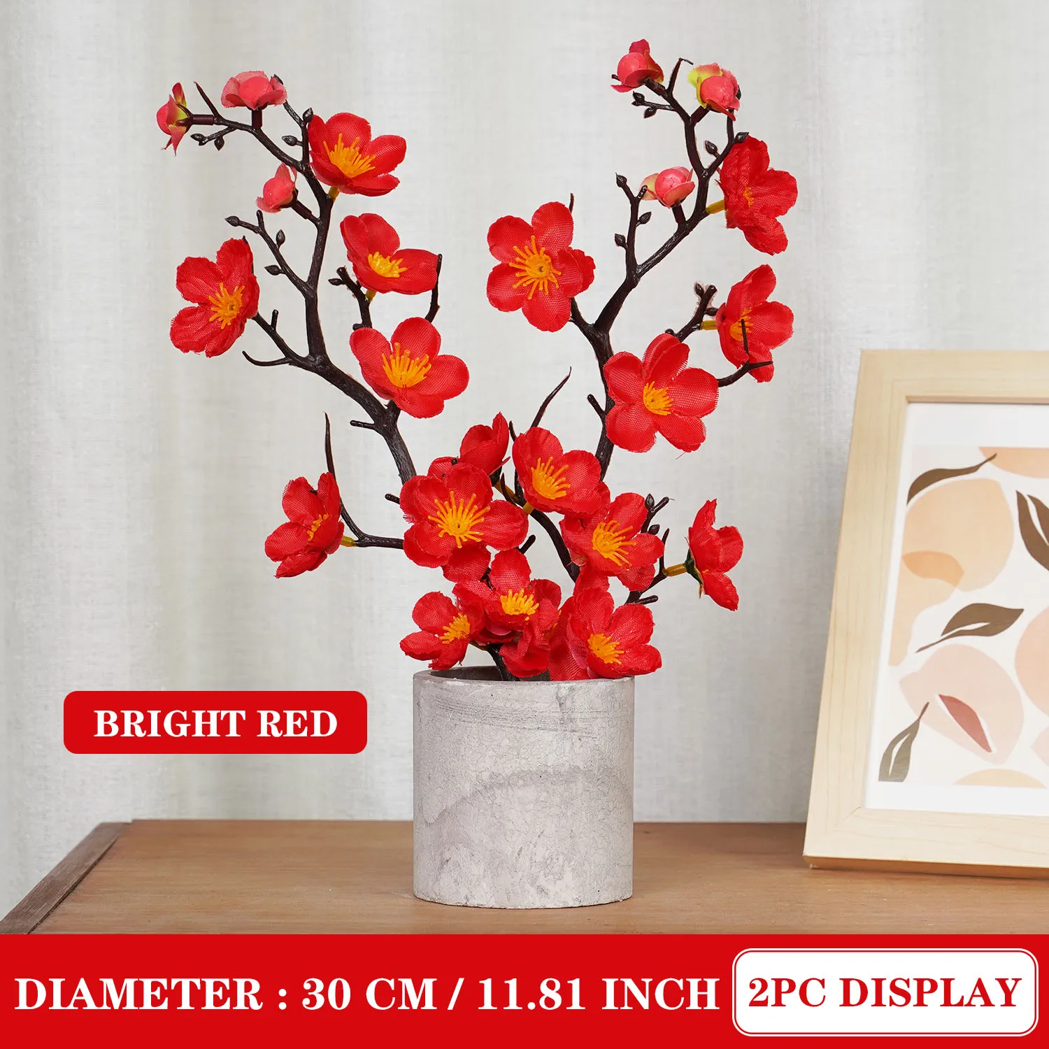 

Искусственный цветок бонсай слива Uflower