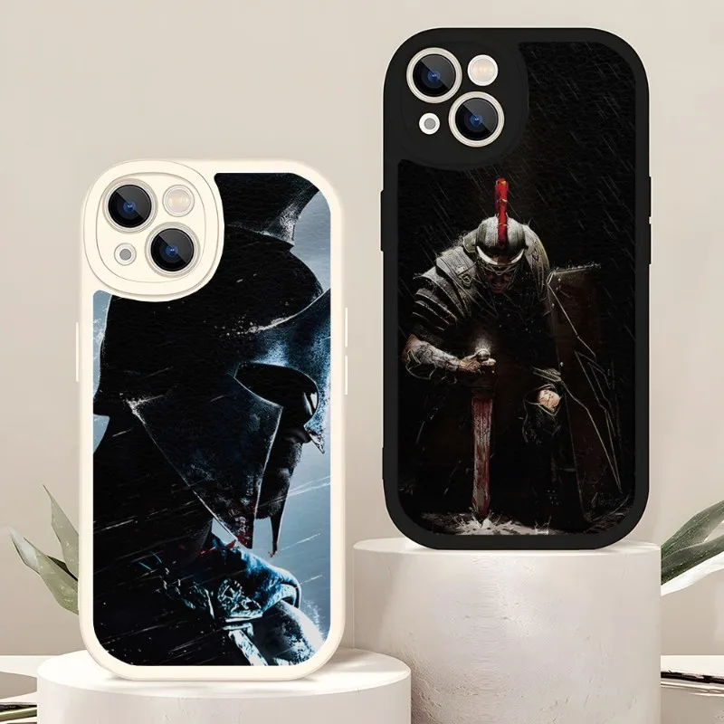 ACT Action Game Spartan Phone Case Leather For Iphone 14 Pro 11 13 12 Mini X Xr Xs Max 7 8 Puls Se 2020 Silicone Back Cover