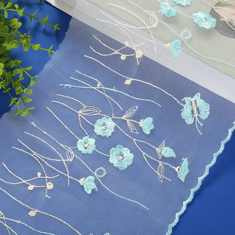 

3 ярда, 19 см, сетчатая кружевная вышивка, кружевные аксессуары, игрушки для одежды, аксессуары ручной работы для кукол, занавески, постельное белье, декоративная кружевная ткань