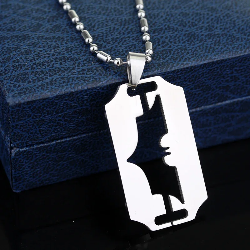 Цепочка с подвеской в виде летучей мыши из нержавеющей стали