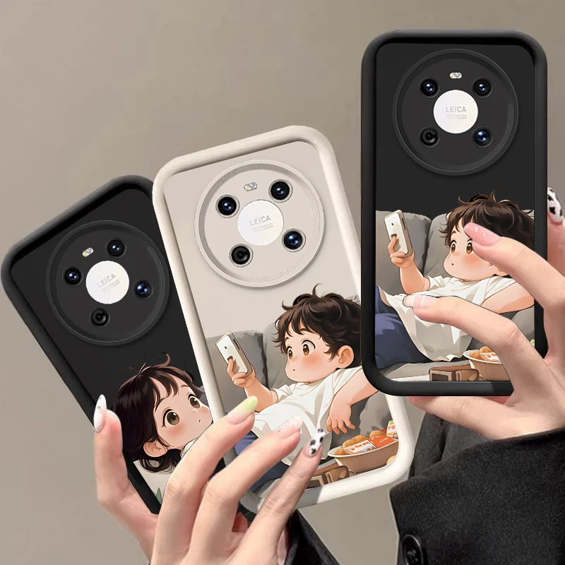 Пара мужских и женских чехлов для телефона Huawei P 20 30 40 Lite 50 Pro Mate Nova 3 4 Y 70 90 61 11i 12S 7 9 SE